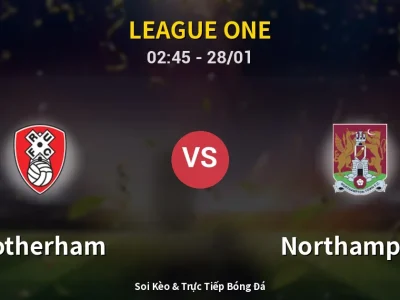Kết Quả: Rotherham 2-1 Northampton – Highlight & Bàn Thắng | League One