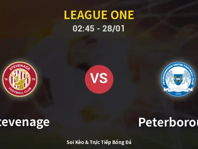 Kết Quả: Stevenage 1-0 Peterborough – Highlight & Bàn Thắng | League One