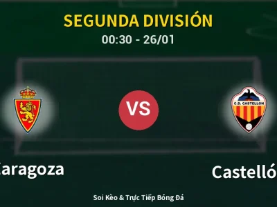 Kết Quả: Zaragoza 0-0 Castellón – Highlight & Bàn Thắng | Segunda División
