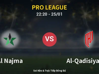 Soi Kèo Al Najma vs Al-Qadisiyah FC – 22:20 25/01 | Nhận Định, Dự Đoán Tỷ Số