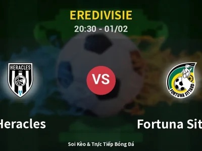 🔴 Trực Tiếp: Heracles 0-0 Fortuna Sittard – Link Xem Eredivisie (Full HD)