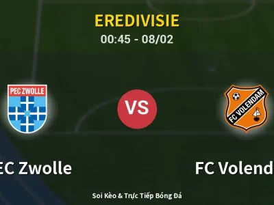 Kết Quả: PEC Zwolle 1-2 FC Volendam – Highlight & Bàn Thắng | Eredivisie