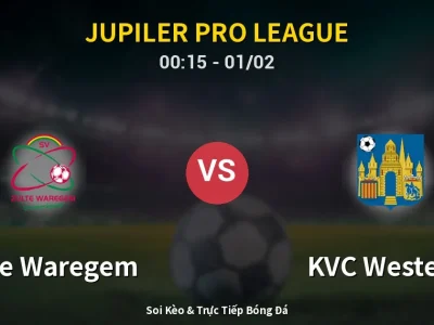 Kết Quả: Zulte Waregem 0-1 KVC Westerlo – Highlight & Bàn Thắng | Jupiler Pro League