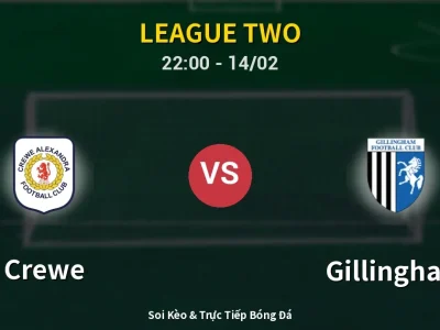 Soi Kèo Crewe vs Gillingham – 22:00 14/02 | Nhận Định, Dự Đoán Tỷ Số