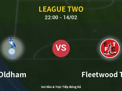 Soi Kèo Oldham vs Fleetwood Town – 22:00 14/02 | Nhận Định, Dự Đoán Tỷ Số