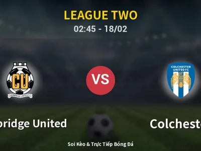 Kết Quả: Cambridge United 1-1 Colchester – Highlight & Bàn Thắng | League Two