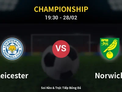 Soi Kèo Leicester vs Norwich – 19:30 28/02 | Nhận Định, Dự Đoán Tỷ Số