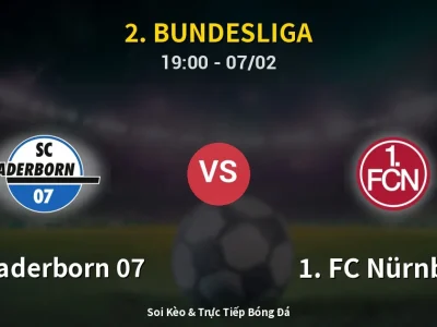 Soi Kèo SC Paderborn 07 vs 1. FC Nürnberg – 19:00 07/02 | Nhận Định, Dự Đoán Tỷ Số