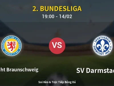 🔴 Trực Tiếp: Eintracht Braunschweig 2-0 SV Darmstadt 98 – Link Xem 2. Bundesliga (Full HD)
