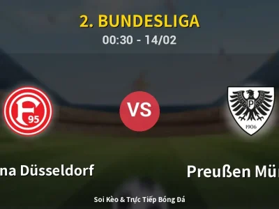 Kết Quả: Fortuna Düsseldorf 0-0 Preußen Münster – Highlight & Bàn Thắng | 2. Bundesliga