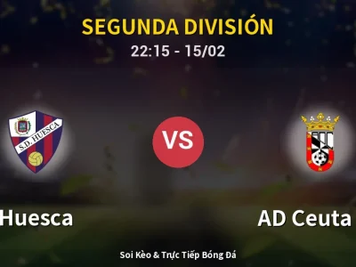 🔴 Trực Tiếp: Huesca 0-0 AD Ceuta FC – Link Xem Segunda División (Full HD)
