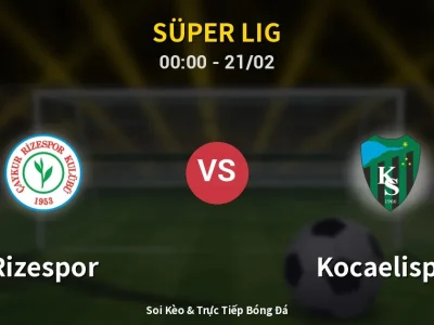 Kết Quả: Rizespor 2-0 Kocaelispor – Highlight & Bàn Thắng | Süper Lig