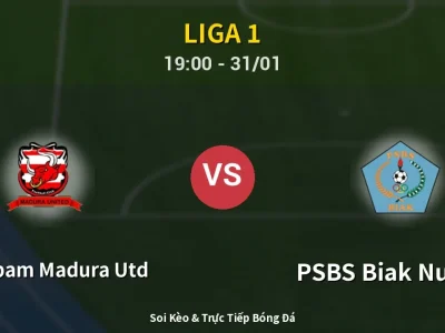 Kết Quả: Persepam Madura Utd 0-0 PSBS Biak Numfor – Highlight & Bàn Thắng | Liga 1