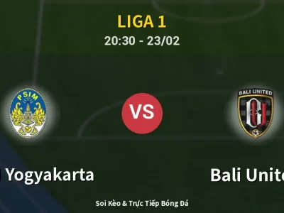 🔴 Trực Tiếp: PSIM Yogyakarta 1-3 Bali United – Link Xem Liga 1 (Full HD)
