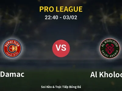 🔴 Trực Tiếp: Damac 0-0 Al Kholood – Link Xem Pro League (Full HD)