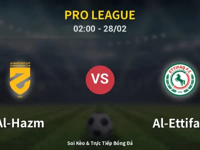 Soi Kèo Al-Hazm vs Al-Ettifaq – 02:00 28/02 | Nhận Định, Dự Đoán Tỷ Số
