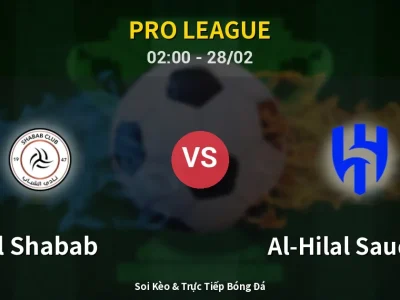 Soi Kèo Al Shabab vs Al-Hilal Saudi FC – 02:00 28/02 | Nhận Định, Dự Đoán Tỷ Số