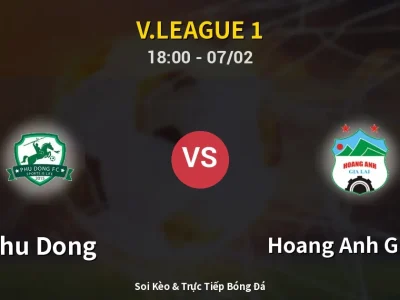 Soi Kèo Phu Dong vs Hoang Anh Gia Lai – 18:00 07/02 | Nhận Định, Dự Đoán Tỷ Số