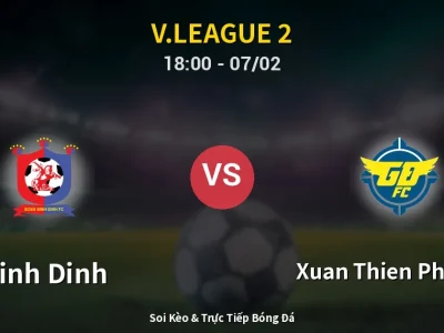 Soi Kèo Binh Dinh vs Xuan Thien Phu Tho – 18:00 07/02 | Nhận Định, Dự Đoán Tỷ Số