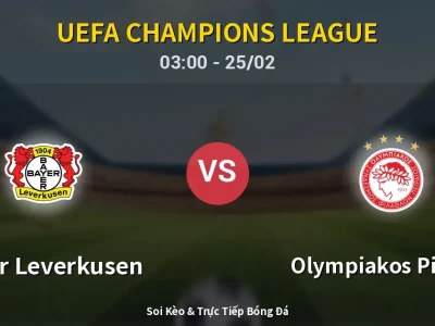 Kết Quả: Bayer Leverkusen 0-0 Olympiakos Piraeus – Highlight & Bàn Thắng | UEFA Champions League