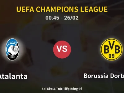 Kết Quả: Atalanta 4-1 Borussia Dortmund – Highlight & Bàn Thắng | UEFA Champions League