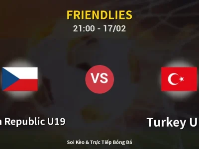 🔴 Trực Tiếp: Czech Republic U19 0-0 Turkey U19 – Link Xem Friendlies (Full HD)