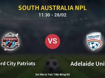 Soi Kèo Playford City Patriots vs Adelaide United II – 11:30 28/02 | Nhận Định, Dự Đoán Tỷ Số