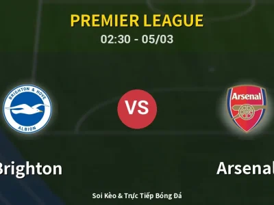 Kết Quả: Brighton 0-1 Arsenal – Highlight & Bàn Thắng | Premier League