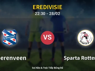 Soi Kèo Heerenveen vs Sparta Rotterdam – 22:30 28/02 | Nhận Định, Dự Đoán Tỷ Số