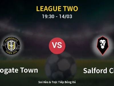 Kết Quả: Harrogate Town 0-1 Salford City – Highlight & Bàn Thắng | League Two