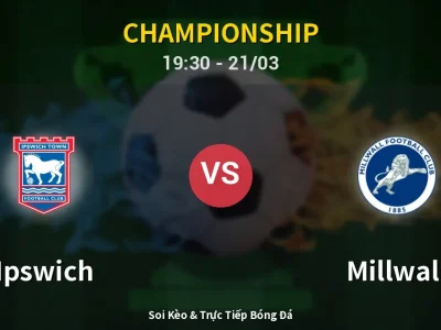 🔴 Trực Tiếp: Ipswich 1-1 Millwall – Link Xem Championship (Full HD)