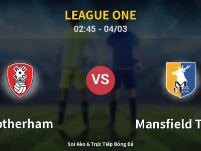 Kết Quả: Rotherham 0-0 Mansfield Town – Highlight & Bàn Thắng | League One