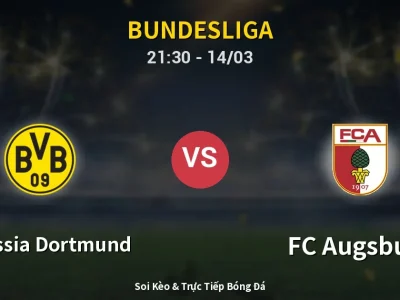 🔴 Trực Tiếp: Borussia Dortmund 1-0 FC Augsburg – Link Xem Bundesliga (Full HD)