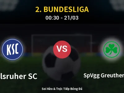 Kết Quả: Karlsruher SC 3-1 SpVgg Greuther Fürth – Highlight & Bàn Thắng | 2. Bundesliga