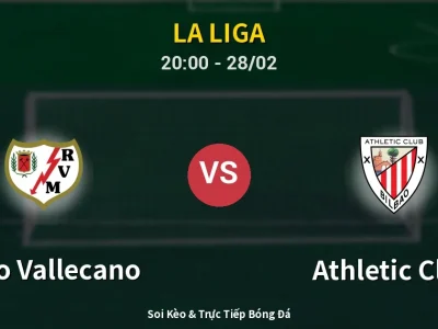 Soi Kèo Rayo Vallecano vs Athletic Club – 20:00 28/02 | Nhận Định, Dự Đoán Tỷ Số