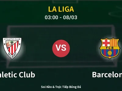 Kết Quả: Athletic Club 0-1 Barcelona – Highlight & Bàn Thắng | La Liga