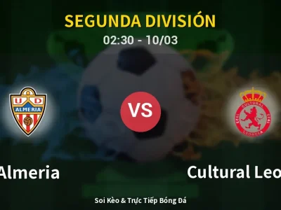 Kết Quả: Almeria 3-0 Cultural Leonesa – Highlight & Bàn Thắng | Segunda División