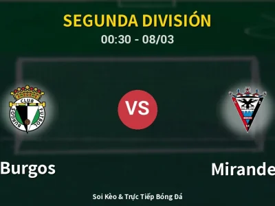 Kết Quả: Burgos 2-0 Mirandes – Highlight & Bàn Thắng | Segunda División