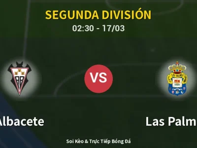 Kết Quả: Albacete 2-1 Las Palmas – Highlight & Bàn Thắng | Segunda División