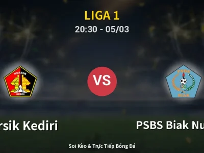 🔴 Trực Tiếp: Persik Kediri 0-1 PSBS Biak Numfor – Link Xem Liga 1 (Full HD)
