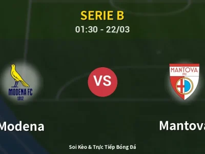 Kết Quả: Modena 2-1 Mantova – Highlight & Bàn Thắng | Serie B