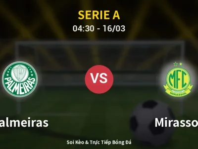 Kết Quả: Palmeiras 1-0 Mirassol – Highlight & Bàn Thắng | Serie A