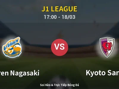 Kết Quả: V-varen Nagasaki 1-2 Kyoto Sanga – Highlight & Bàn Thắng | J1 League