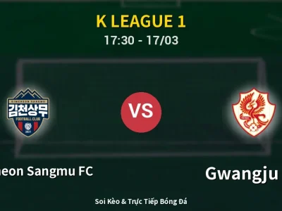 Kết Quả: Gimcheon Sangmu FC 1-1 Gwangju FC – Highlight & Bàn Thắng | K League 1