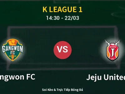 Kết Quả: Gangwon FC 1-1 Jeju United FC – Highlight & Bàn Thắng | K League 1