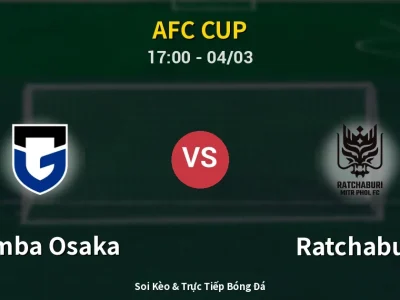 Kết Quả: Gamba Osaka 1-1 Ratchaburi – Highlight & Bàn Thắng | AFC Cup