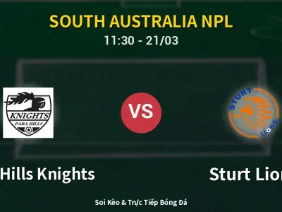 Kết Quả: Para Hills Knights 0-5 Sturt Lions – Highlight & Bàn Thắng | South Australia NPL