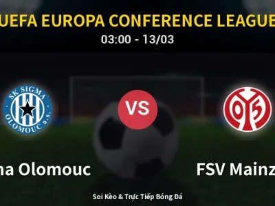 Kết Quả: Sigma Olomouc 0-0 FSV Mainz 05 – Highlight & Bàn Thắng | UEFA Europa Conference League