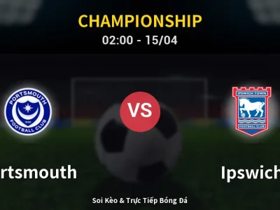 Kết Quả: Portsmouth 2-0 Ipswich – Highlight & Bàn Thắng | Championship