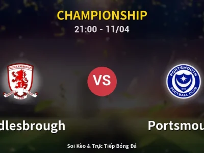 Soi Kèo Middlesbrough vs Portsmouth – 21:00 11/04 | Nhận Định, Dự Đoán Tỷ Số
